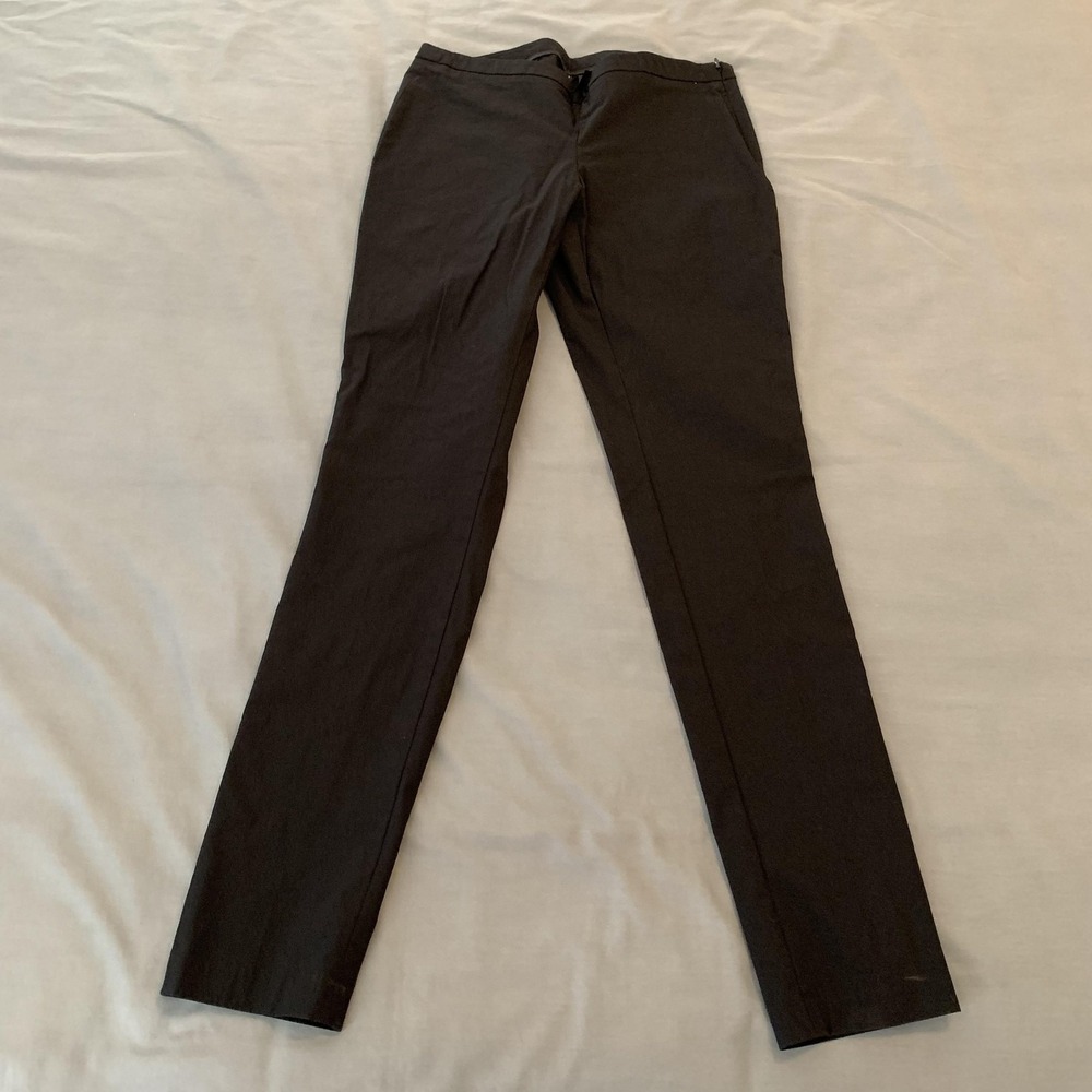 Bisou Bisou‎ Pants Womens 2 Black Skinny Leg Stretch Twill Dress Work Casual